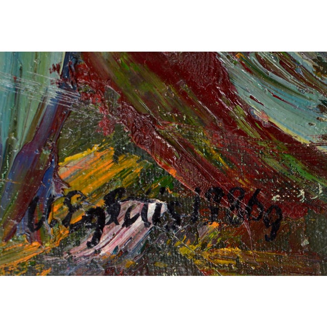 Vilnis Eglītis, a Windy Day, 1986, Oil on Canvas, in Good conditions. Designed 1980 to 1989 This piece has an attribution...