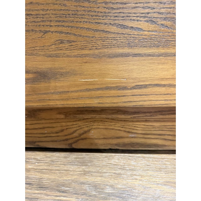 Vintage Russell Wright for Conant Ball Mid Century Modern Oak Dresser / Sideboard / Credenza With Mirrors For Sale - Image 12 of 12