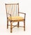 Set of Six Pierce Martin Modern Bamboo and Rattan Wrapped Arm Chairs For Sale - Image 12 of 14