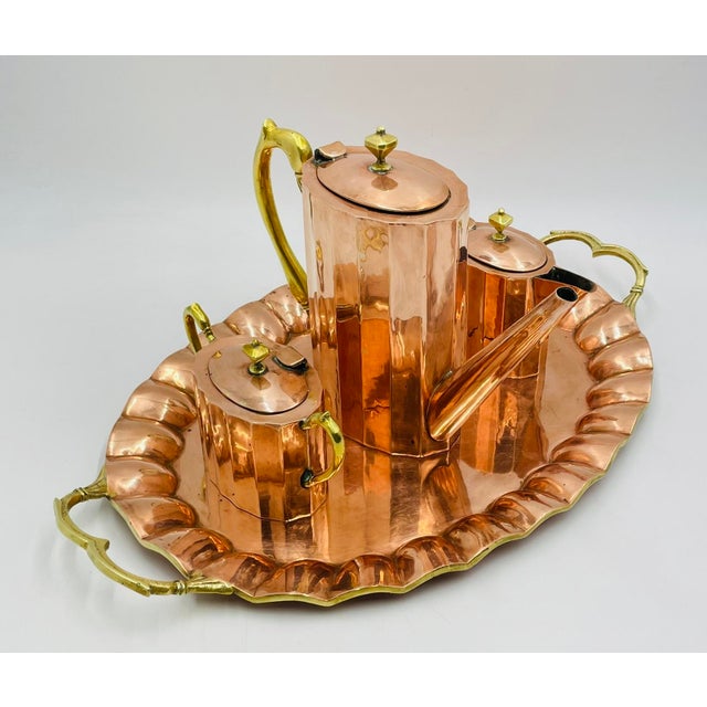 1940s Mexican Sterling Silver Coffee Tea Service Set W Tray, Mexican Silversmith - 4pcs For Sale - Image 10 of 18