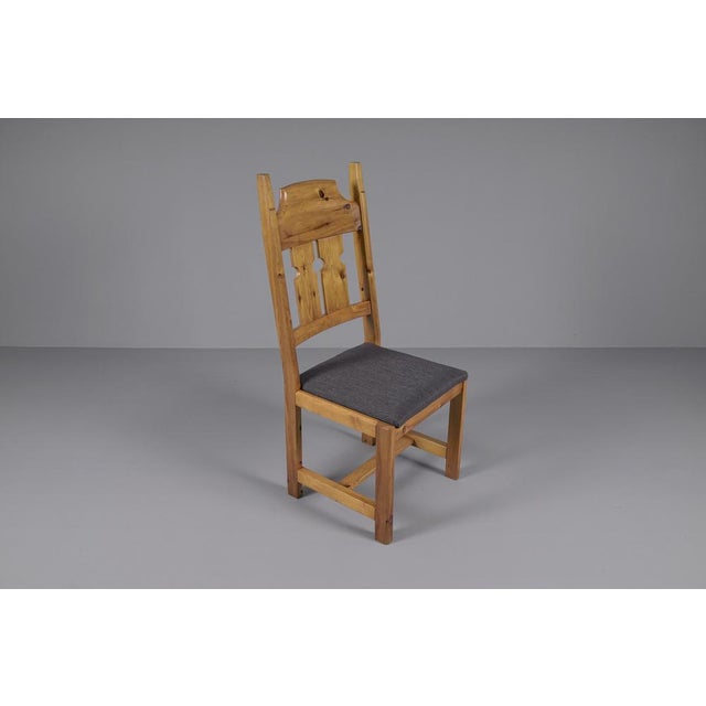 Swedish Pine Chairs by Gilbert Marklund for Furusnickarn Ab, 1970s, Set of 4 For Sale - Image 6 of 18