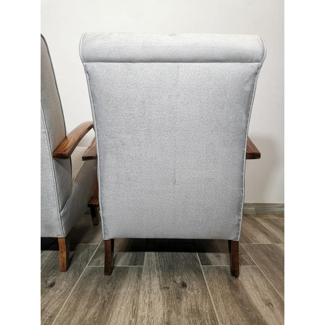 Wood Set of Armchairs by Jindrich Halabala, 1940s For Sale - Image 7 of 18