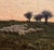 Charles Harold Davis-Dusk Pastoral Meadow W/Grazing Sheep-American Tonalist Oil Painting For Sale - Image 9 of 12