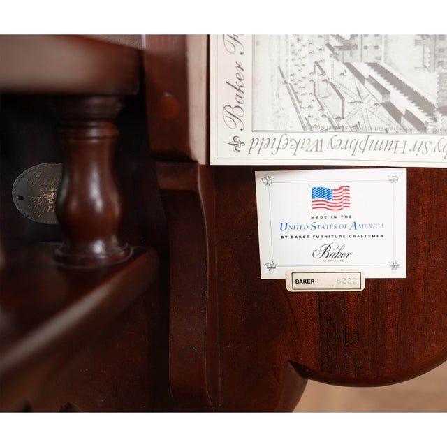 Vintage Baker Tilt Top Table For Sale - Image 10 of 14