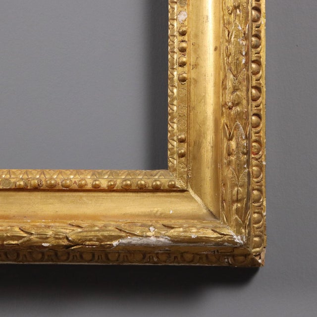 Carved and Gilded Wooden Frame For Sale - Image 6 of 10