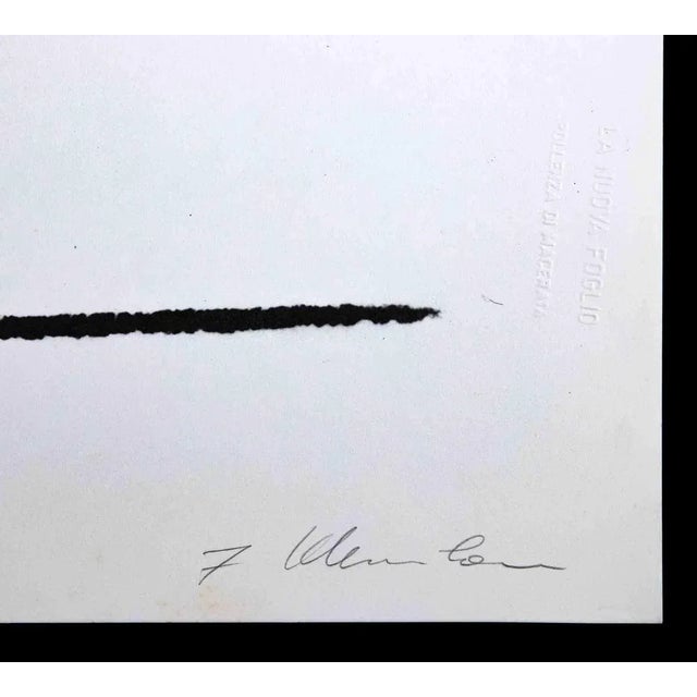 Plinio Mesciulam, Abstract Composition, Original Lithograph, 1973 For Sale - Image 3 of 4