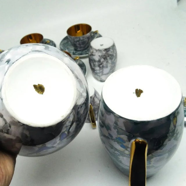 Coffee service made in Chodzież. It has the common name Iza. Made in the 60s. Preserved in very good condition. cups:...