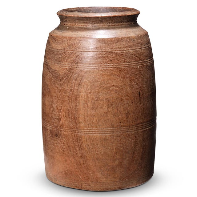 Mid-Century Wooden Storage Pot, 1940s For Sale - Image 6 of 6