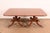 Wood Baker Furniture Style Georgian Banded Mahogany Double Pedestal Dining Table, Newly Refinished For Sale - Image 7 of 15