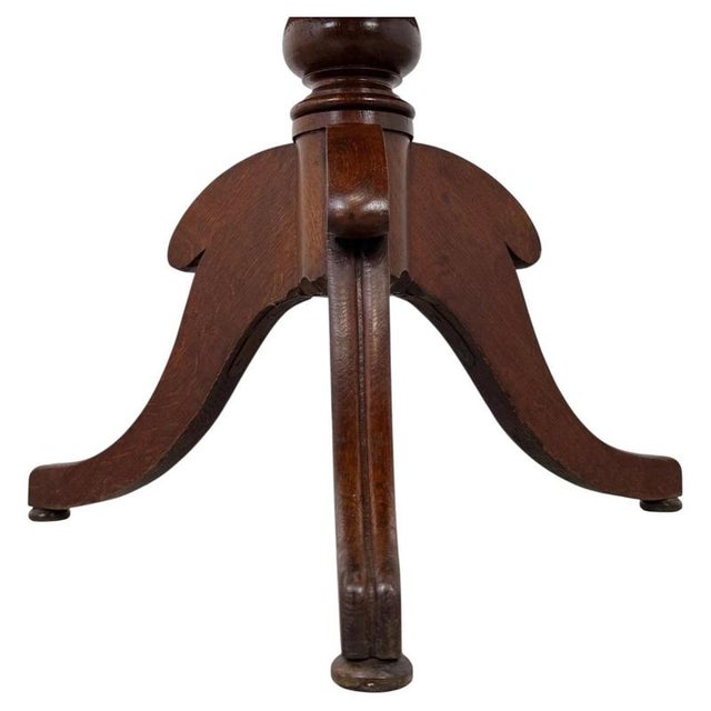 19th Century Antique English Oak Breakfast Table For Sale - Image 4 of 6