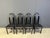 Vintage Italian Lacquered Wood Dining Chairs, 1980s, Set of 4 For Sale - Image 9 of 11