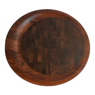 1950s Dansk Ihq Denmark Teak Oval Cutting Board For Sale
