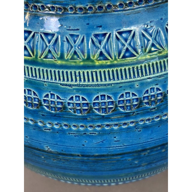 Ceramic Rimini Flavia Montelupo Vase Decoration by Aldo Londi for Bitossi, 1960s For Sale - Image 7 of 8