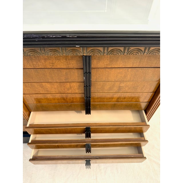 Vintage Art Deco American Cabinet Co. Steel Office Cabinet With Porcelain Enamel Top For Sale - Image 14 of 18