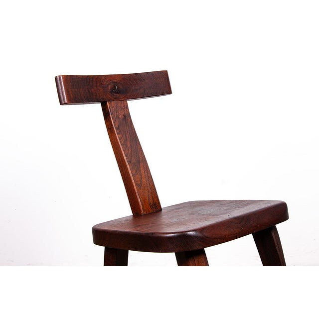 Brown Scandinavian T Model Chairs in Elm in the style of Olavi Hanninen, 1960s, Set of 4 For Sale - Image 8 of 18