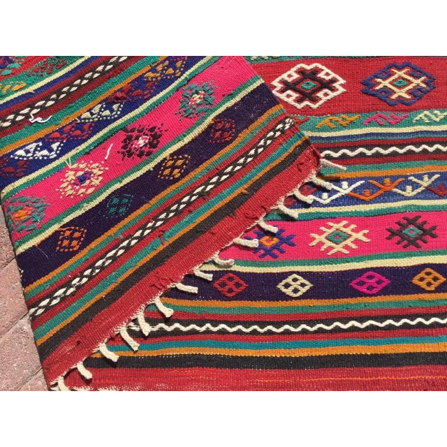 Vintage Colorful Kilim Rug - 60