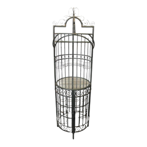 Antique Style Iron Wine Cabinet