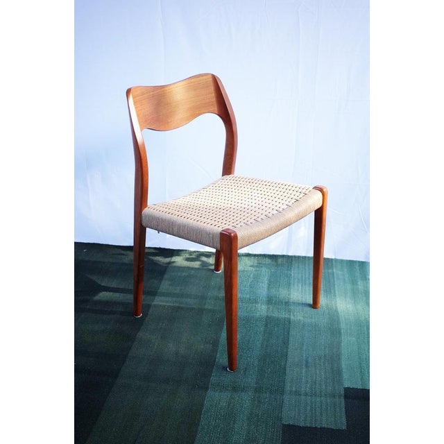 1960s Danish Teak Chairs Model 71 by Niels O. Møller, 1960s, Set of 4 For Sale - Image 5 of 18
