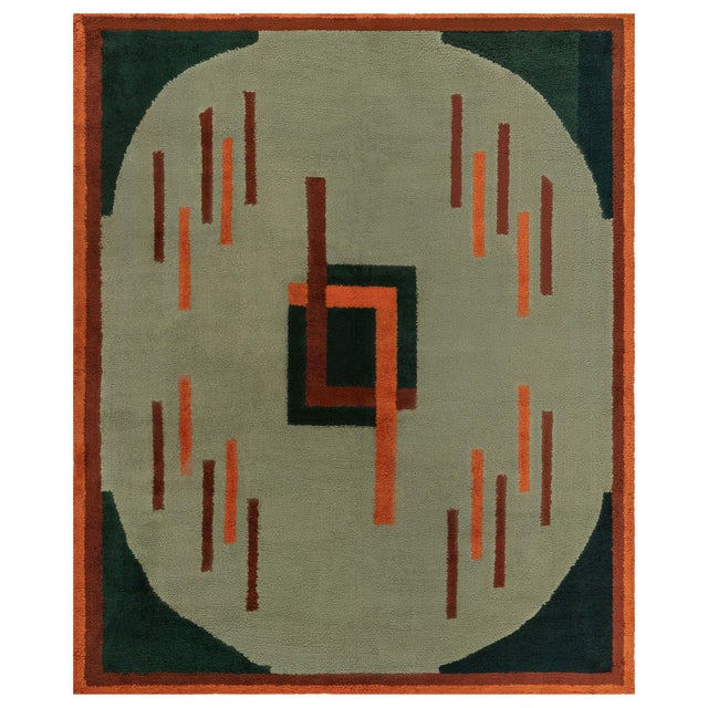 Doris Leslie Blau Vintage French Art Deco Rug For Sale