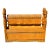 1930s Vintage Full Size Art Deco Wooden Headboard and Footboard For Sale