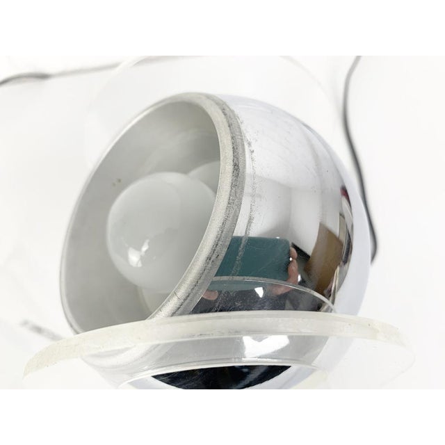 Space Age Table Lamps in Acrylic Glass by Gino Sarfatti for Arteluce, Set of 2 For Sale - Image 14 of 17