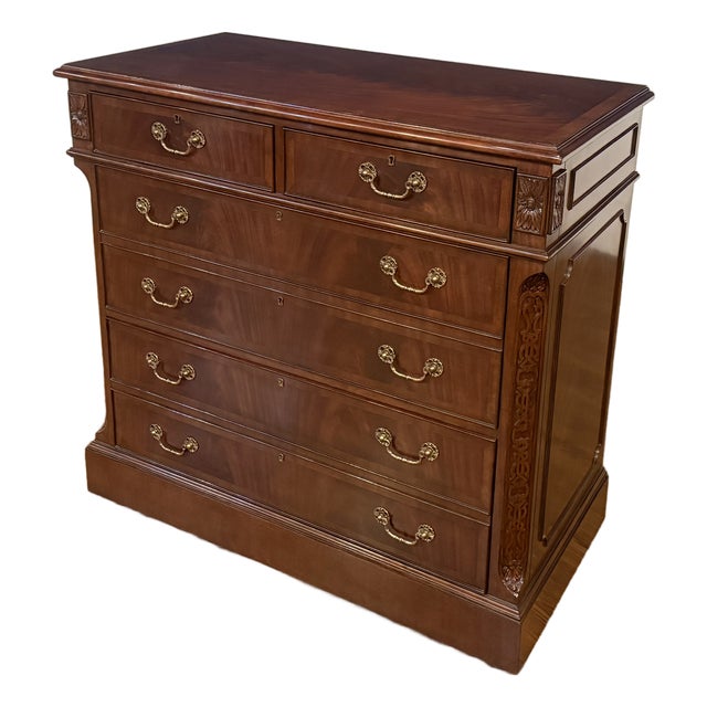 Traditional Mahogany Lateral File Cabinet by Leighton Hall - Showroom Sample For Sale