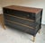 Wood Late 20th Century Baker Black & Gilt 3-Drawer Marble Top Chest / Dresser – Neoclassical Hollywood Regency Style For Sale - Image 7 of 8