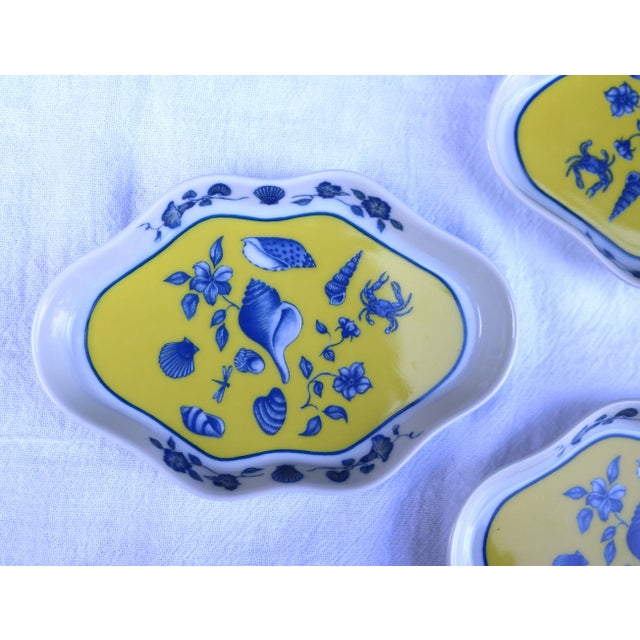 Late 20th Century 1988 Coastal Small Leaf Dish Costa Azzurra by Lynn Chase-Set of 4 For Sale - Image 5 of 10