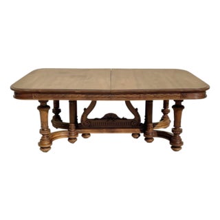 Large Walnut Dining Table For Sale