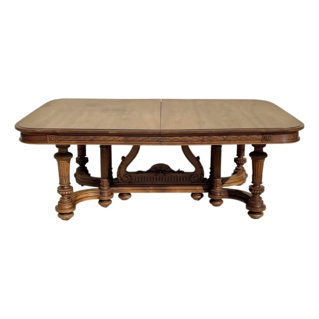 Large Walnut Dining Table For Sale