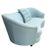 Art Deco Curved Deco Style Sofa For Sale - Image 3 of 4