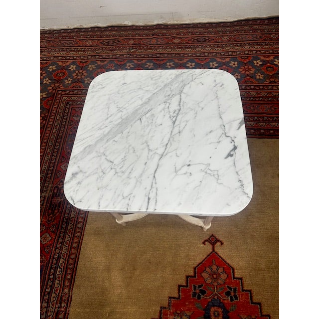 Modern The Tourne Marble Top Side Table From Frontgate For Sale - Image 3 of 6