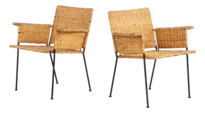 Pair of Van Keppel-Green “Vkg” Model 864 Club Chairs, California, 1953