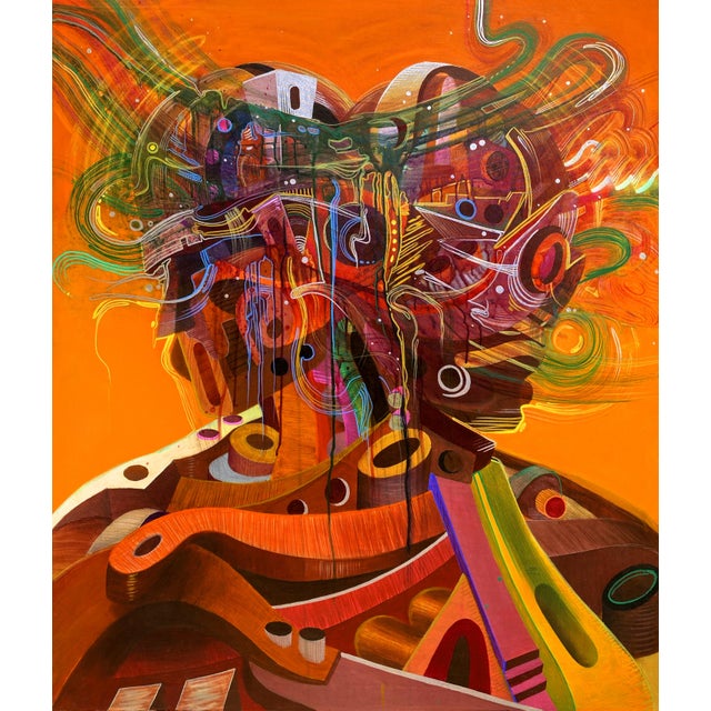 This, That, Acrylic Painting on Canvas, 2024, Ara Deinde For Sale