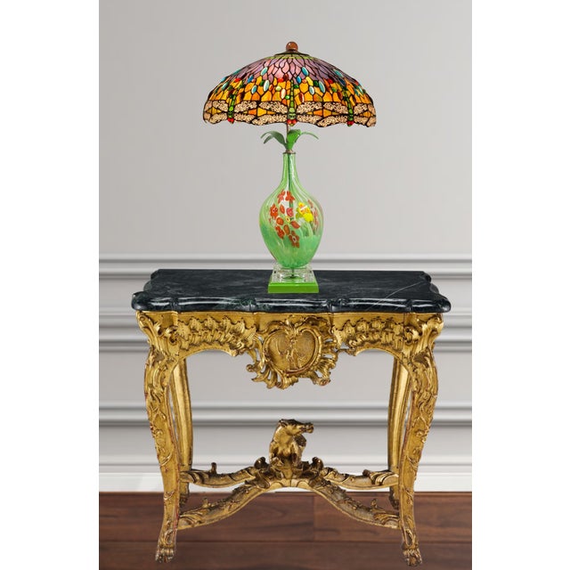 Art Glass Millefiori Floral Table Lamp For Sale - Image 11 of 18
