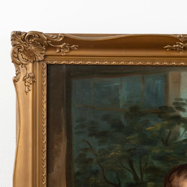 Original Oil on Canvas Painting of Young Girl, Hungary Circa 1890 For Sale - Image 4 of 12