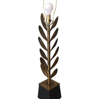 Mid-Century Vintage Leaf Lamp For Sale