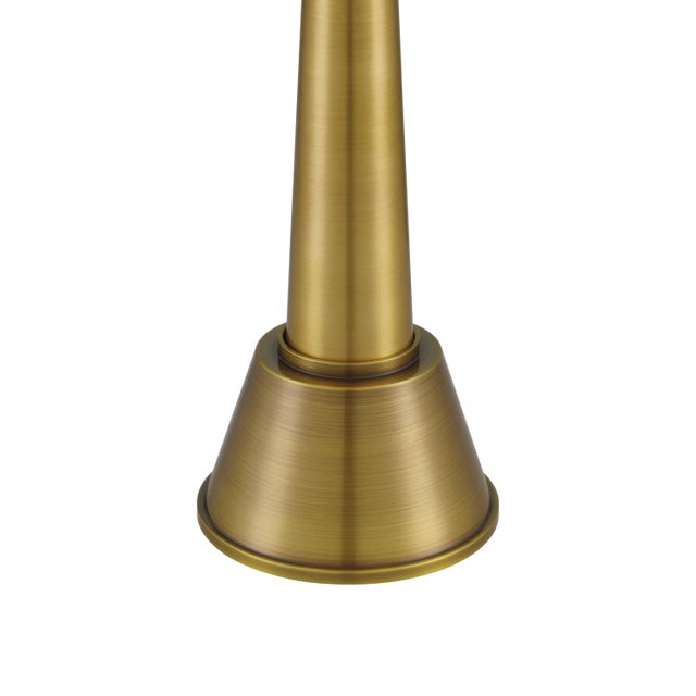 Modern Currey & Company Saunter Brass Cordless Table Lamp For Sale - Image 3 of 7