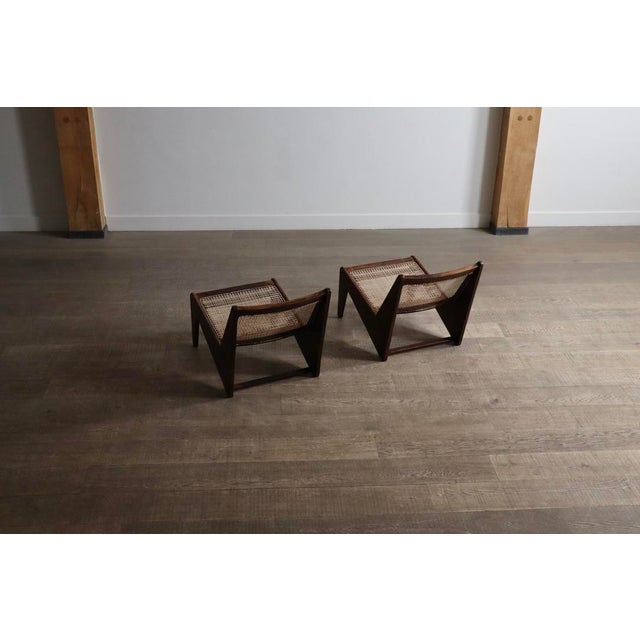 PJ-SI-59 Kangaroo Chairs from Pierre Jeanneret, India, 1955, Set of 2 For Sale - Image 11 of 18