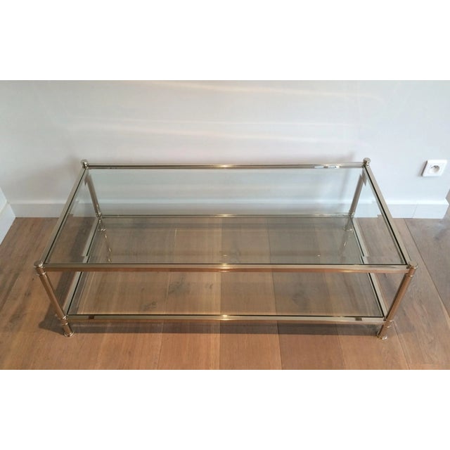 Metal Large Chrome Coffee Table, circa 1970 For Sale - Image 7 of 13