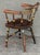 Early 20th Century American Ebonized Captain's Chair With Federal Style Fruitful Bounty Basket For Sale - Image 5 of 16
