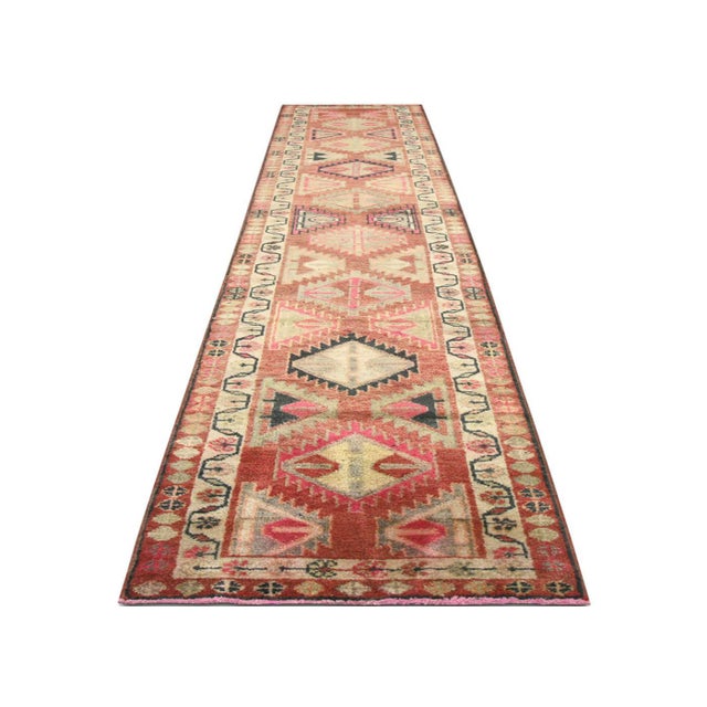 1960s 1960s Turkish Oushak Runner For Sale - Image 5 of 6