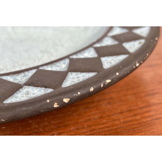 Brown Mid-Century Modern Danish Studio Pottery Bowl from Frank Keramik, 1960s For Sale - Image 8 of 10