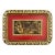 English Regency Papier Mâché Chinoiserie Tray With Garden Scene For Sale