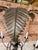 Vintage Regency Brass Tole Palm Leaf Ten Light Chandelier For Sale - Image 4 of 12
