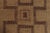 1950s Vintage Moroccan Tuareg Mat With Twin Geometric Medallions in Beige & Red - Rug & Kilim For Sale - Image 5 of 8