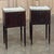 Pair Antique French Directoire Mahogany End Tables With Carrara Marble For Sale - Image 17 of 17