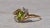 The Lovett: Ladies Yellow Gold Peridot and Diamond Bypass Ring For Sale - Image 4 of 10