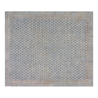 Oversized Antique Indian Agra Rug For Sale