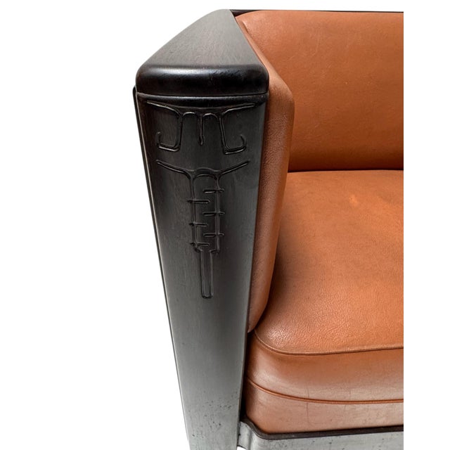 Art Deco Amsterdam School Bench by Daniël Van Dorp for Gebroeders Reens, 1920s For Sale - Image 9 of 12